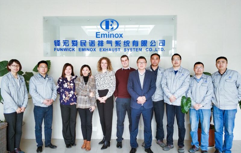 Nicola Linsell, Jon Evans and the Eminox China Team